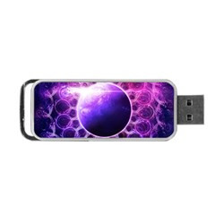 Beautiful Violet Nasa Deep Dream Fractal Mandala Portable Usb Flash (one Side) by jayaprime