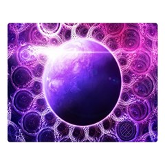 Beautiful Violet Nasa Deep Dream Fractal Mandala Double Sided Flano Blanket (large)  by jayaprime