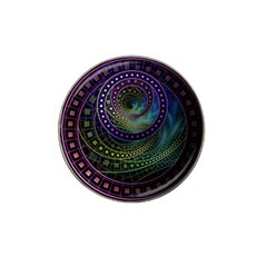 Oz The Great With Technicolor Fractal Rainbow Hat Clip Ball Marker (4 Pack) by jayaprime