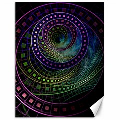 Oz The Great With Technicolor Fractal Rainbow Canvas 12  X 16   by jayaprime