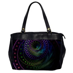 Oz The Great With Technicolor Fractal Rainbow Office Handbags by jayaprime