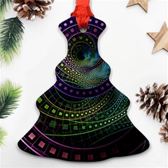 Oz The Great With Technicolor Fractal Rainbow Ornament (christmas Tree)  by jayaprime