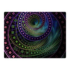 Oz The Great With Technicolor Fractal Rainbow Double Sided Flano Blanket (mini)  by jayaprime