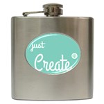 Bloem Logomakr 9f5bze Hip Flask (6 oz) Front