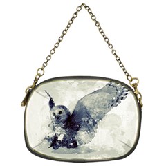 Cute Owl In Watercolor Chain Purses (one Side)  by FantasyWorld7