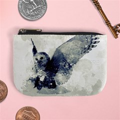 Cute Owl In Watercolor Mini Coin Purses by FantasyWorld7