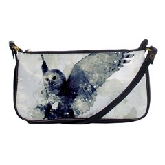 Cute Owl In Watercolor Shoulder Clutch Bags by FantasyWorld7