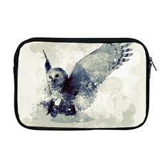 Cute Owl In Watercolor Apple Macbook Pro 17  Zipper Case