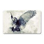 Cute Owl In Watercolor Magnet (Rectangular) Front