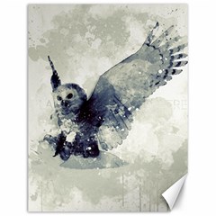 Cute Owl In Watercolor Canvas 12  X 16   by FantasyWorld7