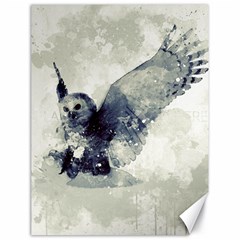 Cute Owl In Watercolor Canvas 18  X 24   by FantasyWorld7