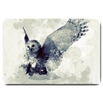 Cute Owl In Watercolor Large Doormat  30 x20  Door Mat