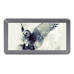 Cute Owl In Watercolor Memory Card Reader (mini) by FantasyWorld7