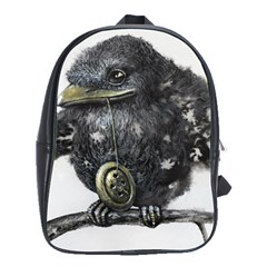 Cute Bird  School Bag (large)