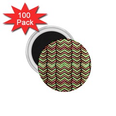 Zig Zag Multicolored Ethnic Pattern 1 75  Magnets (100 Pack)  by dflcprintsclothing