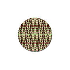 Zig Zag Multicolored Ethnic Pattern Golf Ball Marker (4 Pack) by dflcprintsclothing