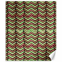 Zig Zag Multicolored Ethnic Pattern Canvas 20  X 24   by dflcprintsclothing