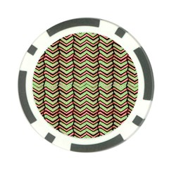 Zig Zag Multicolored Ethnic Pattern Poker Chip Card Guard (10 Pack) by dflcprintsclothing