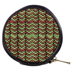 Zig Zag Multicolored Ethnic Pattern Mini Makeup Bags by dflcprintsclothing