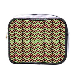 Zig Zag Multicolored Ethnic Pattern Mini Toiletries Bags by dflcprintsclothing