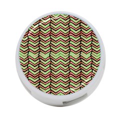 Zig Zag Multicolored Ethnic Pattern 4-port Usb Hub (two Sides) 