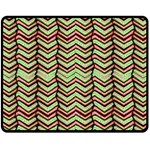 Zig Zag Multicolored Ethnic Pattern Fleece Blanket (Medium)  60 x50  Blanket Front