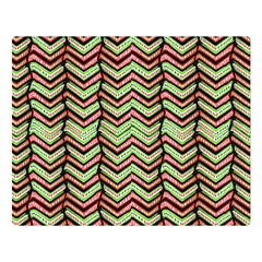 Zig Zag Multicolored Ethnic Pattern Double Sided Flano Blanket (large)  by dflcprintsclothing