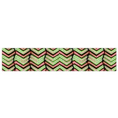 Zig Zag Multicolored Ethnic Pattern Small Flano Scarf by dflcprintsclothing