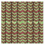 Zig Zag Multicolored Ethnic Pattern Large Satin Scarf (Square) Front