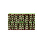 Zig Zag Multicolored Ethnic Pattern Cosmetic Bag (XS) Front