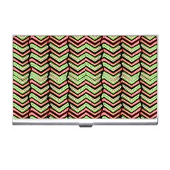 Zig Zag Multicolored Ethnic Pattern Business Card Holders by dflcprintsclothing