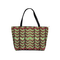 Zig Zag Multicolored Ethnic Pattern Shoulder Handbags by dflcprintsclothing