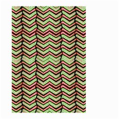 Zig Zag Multicolored Ethnic Pattern Small Garden Flag (two Sides) by dflcprintsclothing