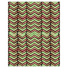 Zig Zag Multicolored Ethnic Pattern Drawstring Bag (small) by dflcprintsclothing