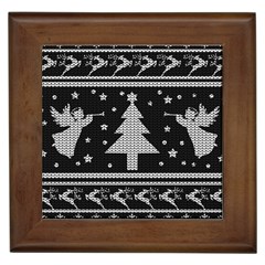 Ugly Christmas Sweater Framed Tiles by Valentinaart