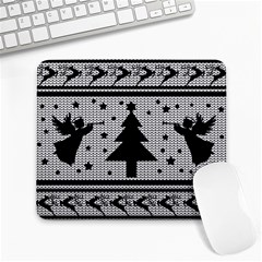 Ugly Christmas Sweater Large Mousepads by Valentinaart