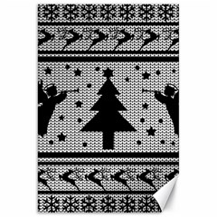 Ugly Christmas Sweater Canvas 20  X 30   by Valentinaart