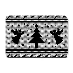 Ugly Christmas Sweater Small Doormat  by Valentinaart