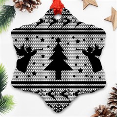 Ugly Christmas Sweater Ornament (snowflake) by Valentinaart