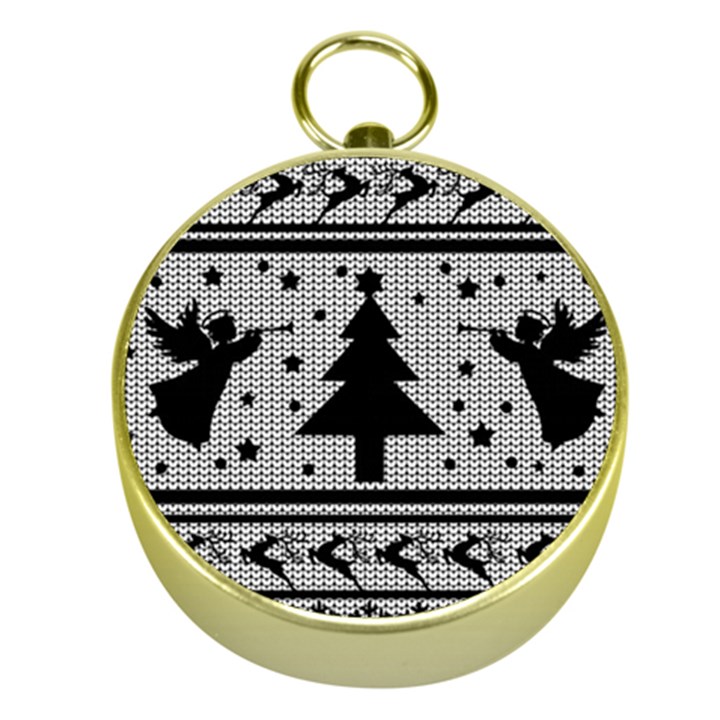 Ugly Christmas Sweater Gold Compasses