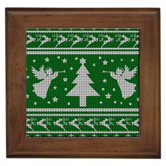 Ugly Christmas Sweater Framed Tiles by Valentinaart