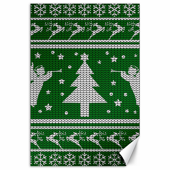 Ugly Christmas Sweater Canvas 24  x 36 