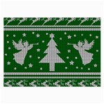 Ugly Christmas Sweater Large Glasses Cloth (2-Side) Back