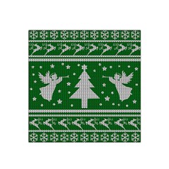 Ugly Christmas Sweater Satin Bandana Scarf by Valentinaart