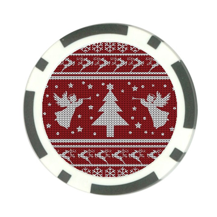 Ugly Christmas Sweater Poker Chip Card Guard