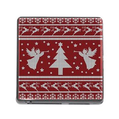 Ugly Christmas Sweater Memory Card Reader (square) by Valentinaart