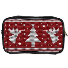 Ugly Christmas Sweater Toiletries Bags by Valentinaart