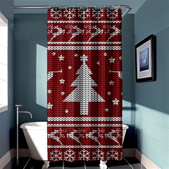 Ugly Christmas Sweater Shower Curtain 36  X 72  (stall)  by Valentinaart