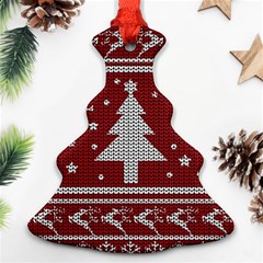 Ugly Christmas Sweater Christmas Tree Ornament (two Sides) by Valentinaart