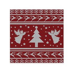 Ugly Christmas Sweater Small Satin Scarf (square) by Valentinaart